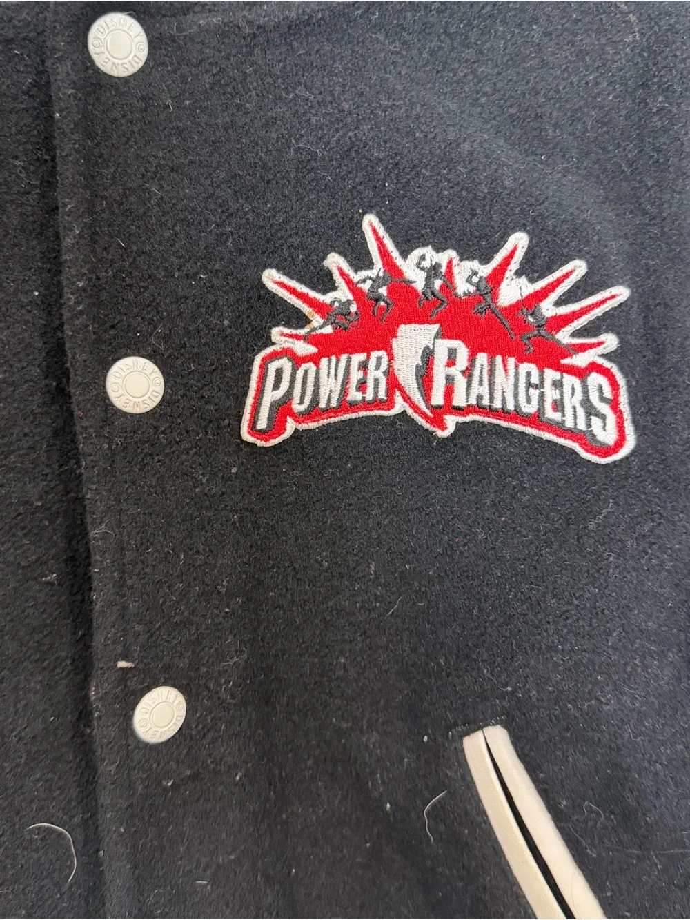 Rare Vintage  Power Rangers Ninja Storm Red Ranger Varsity Jacket